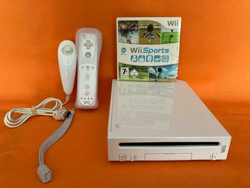Nintendo Wii Wit + Controller (Wii Sports Bundel), Games en Spelcomputers, Spelcomputers | Nintendo Wii, Met 1 controller, Zo goed als nieuw