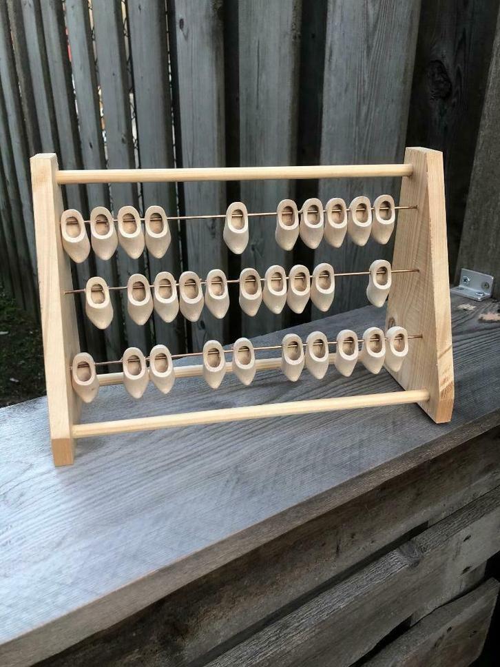 Klompen telraam met 30 klompjes. kraamcadeau, speelgoed, Enfants & Bébés, Jouets | Jouets en bois, Envoi