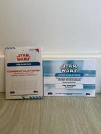 Topps - 2 Card - Star Wars Insert card, Memorabilia kaart,, Verzamelen, Nieuw