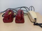 Analoge telefoon - Plastic, Metaal - Drie vintage telefoons