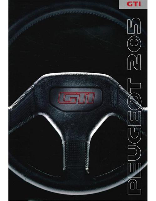 1990 PEUGEOT 205 GTI BROCHURE NEDERLANDS, Boeken, Auto's | Folders en Tijdschriften