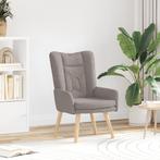 vidaXL Relaxzetel Taupe Textiel, Huis en Inrichting, Verzenden, Nieuw