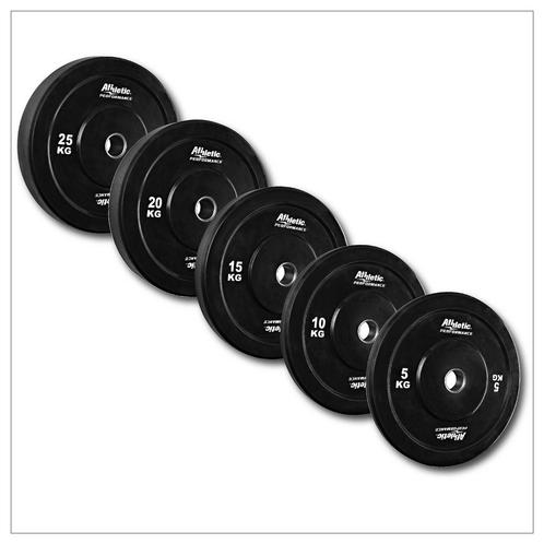 Black Bumper Plate - 50 mm - 25 kg, Sport en Fitness, Fitnessmaterialen, Nieuw, Verzenden