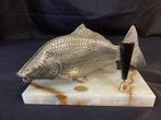 Porte-lettres - Splendide Presse Papier Carpe Porte Lettre, Antiek en Kunst