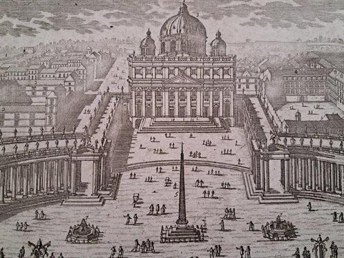 Pierre Aveline the Elder (1656-1722) - St. Pierre du Vatican, Antiek en Kunst, Antiek | Overige Antiek