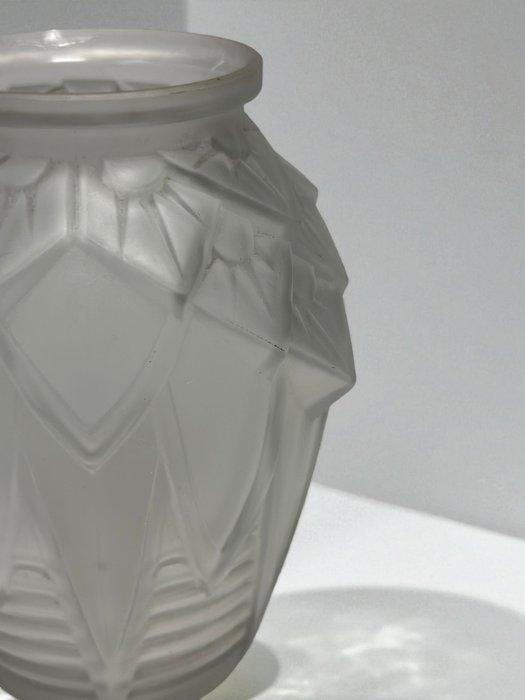 Muller Frères - Vaas - Glas - vaas en mat glas, Antiek en Kunst, Antiek | Glaswerk en Kristal