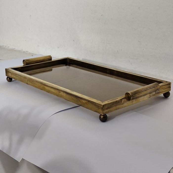 Dienblad - Messing - Serveerschaal, Antiek en Kunst, Kunst | Designobjecten