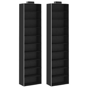 vidaXL Kledingorganisers hangend 2 st met 10 schappen stof, Huis en Inrichting, Kasten | Kleerkasten, Verzenden, Nieuw