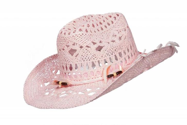 Roze Hoed Stro Dames, Hobby en Vrije tijd, Feestartikelen, Nieuw, Verzenden