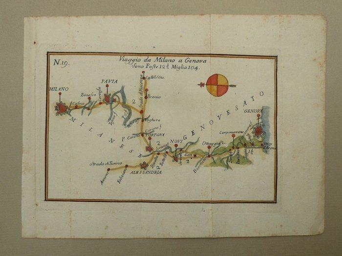 Italië - Milaan / Genua / Pavia; Gravier Jovine - Viaggio da, Boeken, Atlassen en Landkaarten