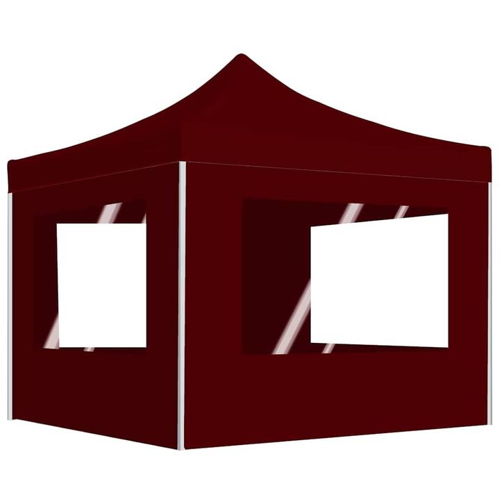 vidaXL Partytent inklapbaar met wanden 3x3 m aluminium, Tuin en Terras, Partytenten, Nieuw, Verzenden
