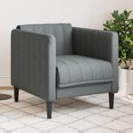 vidaXL Fauteuil stof donkergrijs, Verzenden, Nieuw