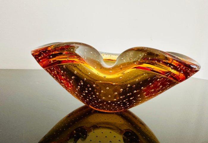 Murano - Asbak - Muranoglas - Bullicante murano vintag, Antiek en Kunst, Curiosa en Brocante