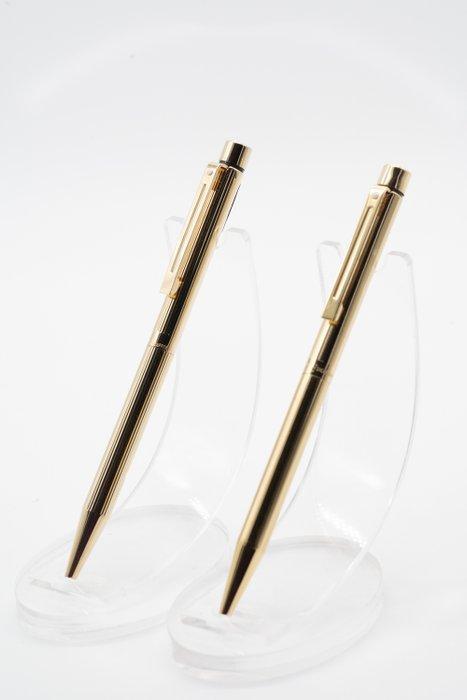 Sheaffer - Targa 1005 (x2) Pen Gold Electroplated *with Box, Verzamelen, Pennenverzamelingen