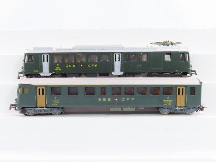 HAG H0 - 150/420 - Rame automotrice (2) - RBe 4/4 avec, Hobby en Vrije tijd, Modeltreinen | H0