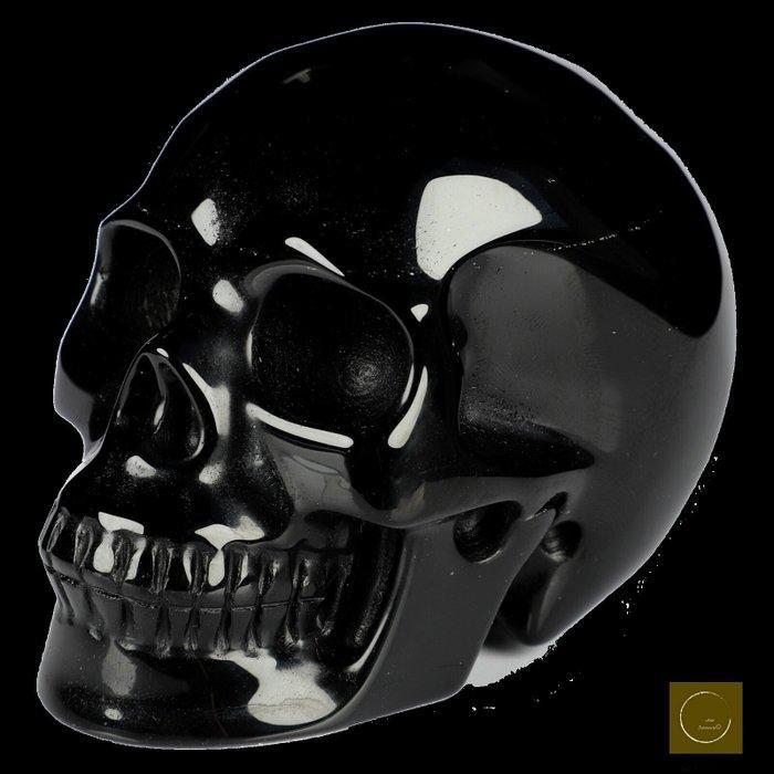 263 g 7,50 x 5,80 cm Rauchende Spiegel echte obsidiaan, Verzamelen, Mineralen en Fossielen