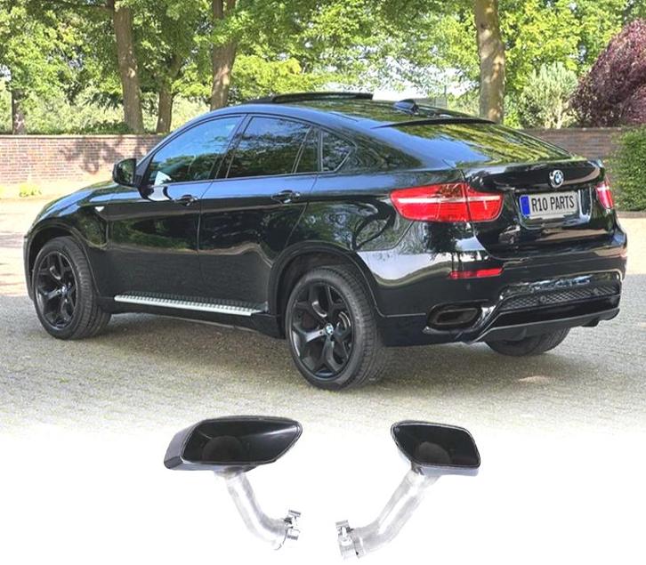 EMBOUT DÉCHAPPEMENT BMW X6 E71 11-14 LOOK M NOIR, Auto-onderdelen, Uitlaatsystemen, Verzenden