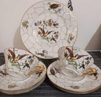 Limoges - Service à thé et café (8) - Porcelaine à la cendre