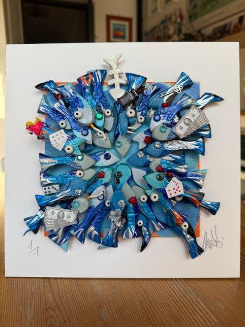 Michael Fantozzi - Little fish #16, Antiek en Kunst, Kunst | Schilderijen | Modern