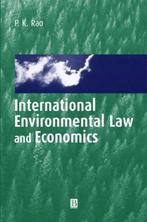 International Environmental Law And Economics 9780631218937, P. K. Rao, Rao, P. K., Verzenden