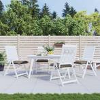 vidaXL Stoelkussens 4 st 50x50x7 cm oxford stof taupe, Huis en Inrichting, Woonaccessoires | Kussens, Verzenden, Nieuw