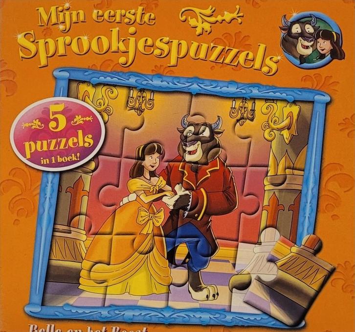 Mijn eerste sprookjespuzzels - De schone en het beest, Livres, Livres pour enfants | 0 an et plus, Envoi
