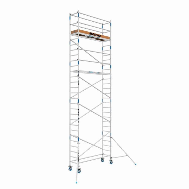 ASC Universele rolsteiger – 0,90×1,90 – WH 9,3m – Hout, Doe-het-zelf en Bouw, Steigers, Rolsteiger of Kamersteiger, Nieuw, 5 meter of hoger
