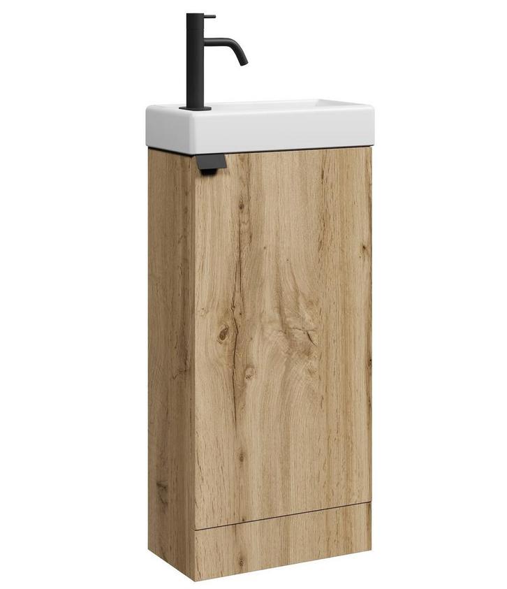 Toiletmeubel Orion 40 x 22 cm Licht Eiken Fonteinmeubel, Doe-het-zelf en Bouw, Sanitair, Nieuw, Verzenden