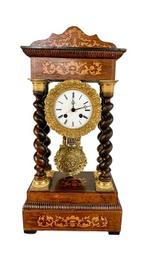 Portico klok - Hout, Brons - 1850-1900, Antiek en Kunst