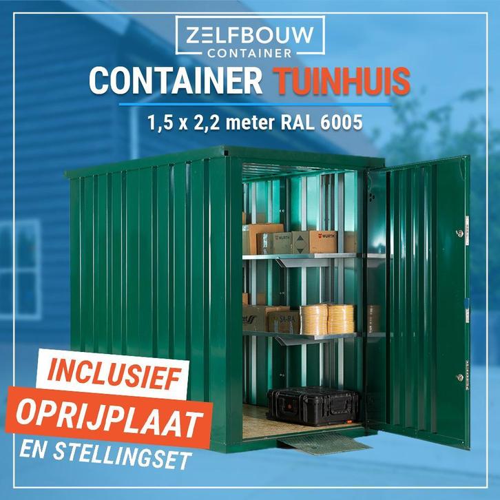 Metalen tuinkast van Zelfbouwcontainer! Makkelijk vervoeren!, Tuin en Terras, Overige Tuin en Terras, Nieuw