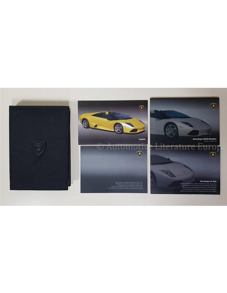 2009 LAMBORGHINI MURCIELAGO LP640 ROADSTER COMPLETE BOORDM.., Auto diversen, Handleidingen en Instructieboekjes, Ophalen of Verzenden