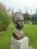 Buste, African Male bust - 53 cm - MGO, Antiek en Kunst