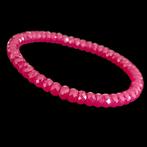Rubis corindon rouge. Bracelet facetté très belle qualité. -, Nieuw