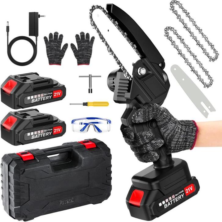 Mini kettingzaag - Elektrische snoeischaar - Met accu - Zwar, Doe-het-zelf en Bouw, Gereedschap | Overige machines, Verzenden