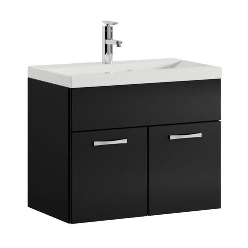 Badkamermeubel Montreal Set 01 60 x 35 cm Zwart Badmeubel, Huis en Inrichting, Badkamer | Badkamermeubels, Nieuw, Verzenden
