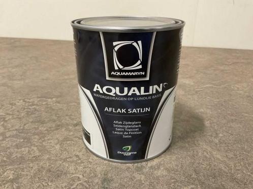 Veiling - 4x Aquamaryn Aqualin aflak satijn basis wit 1l, Doe-het-zelf en Bouw, Verf, Beits en Lak