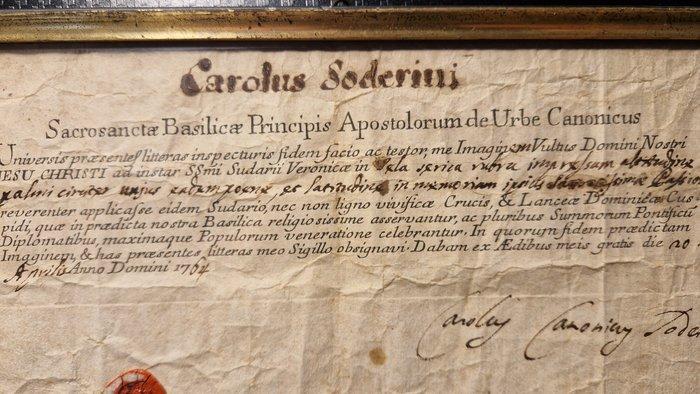 Document - Seltene Reliquien Autentik - 1764, Verzamelen, Film en Tv