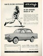 1962 DAF VARIOMATIC BROCHURE NEDERLANDS, Nieuw