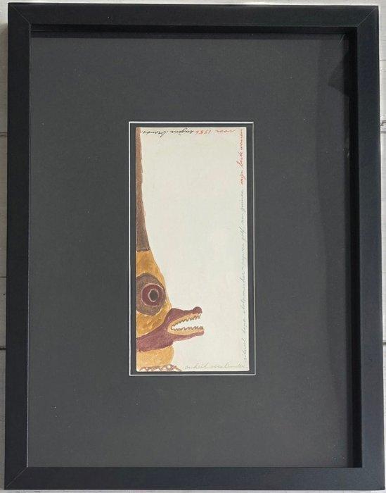 Eugene Brands (1913-2002) - Portret van een cobra Figur, Antiquités & Art, Art | Peinture | Moderne