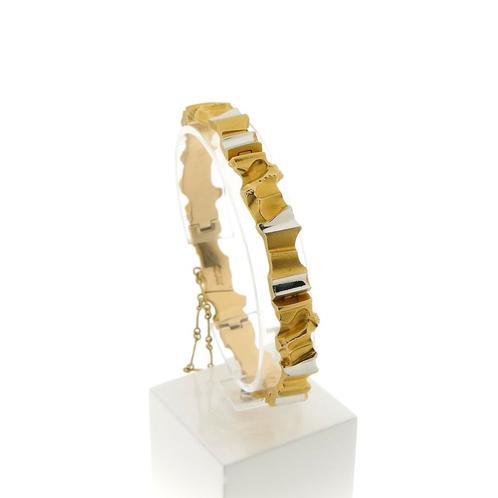 Bicolor gouden Lapponia armband; Alba | 19 cm, Bijoux, Sacs & Beauté, Bracelets, Enlèvement ou Envoi