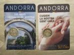 Andorre. 2 Euro 2021 BU (2 verschillende) in originele