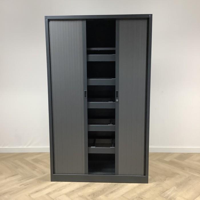 roldeurkast / archiefkast vv 1x legbord en 5x uittrekframe, Maison & Meubles, Armoires | Armoires à porte coulissante & Armoires à archives