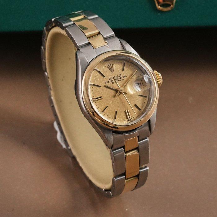 Rolex - Oyster Perpetual Lady Date Linen Dial - Zonder, Handtassen en Accessoires, Horloges | Heren