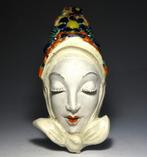 Sándor Horváth - Buste, Art Deco Wall Mask - 23 cm -, Antiek en Kunst