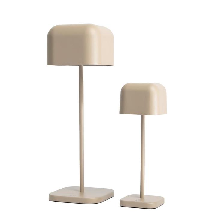 Tafel en bureaulampen Cabo Tafellampenset Beige – Small &amp, Huis en Inrichting, Lampen | Tafellampen, Nieuw, Overige materialen