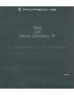 1985 PORSCHE 911 | 944 | 928 S KLEUREN & INTERIEUR BROCHURE, Boeken, Nieuw