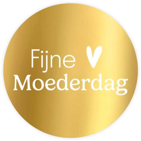 30x Sticker Fijne Moederdag - Goudfolie - Sluitsticker -, Diversen, Cadeauverpakkingen, Verzenden