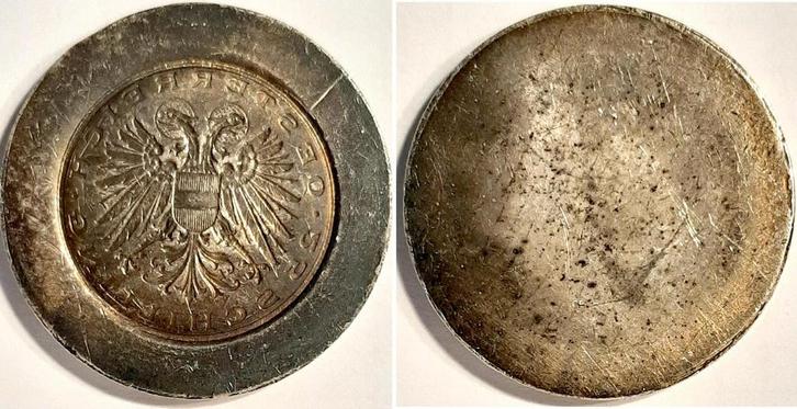 Österreich 25 Schilling (1938) Patrizen-zilver-abschlag d.., Postzegels en Munten, Munten en Bankbiljetten | Toebehoren, Verzenden