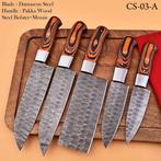 Keukenmes - Chefs knife - Gevouwen staal, Pakka hout en