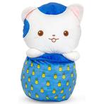 Play by Play Sitting Cat in Bubble Tea Pluche 60CM-Blauw, Kinderen en Baby's, Speelgoed | Knuffels en Pluche, Ophalen of Verzenden